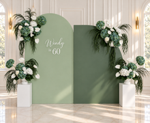 Load image into Gallery viewer, Popular Green & white flowers Set up – Option 6 - HIRE ONLY