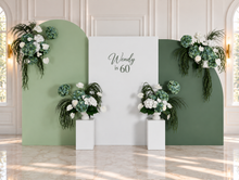Load image into Gallery viewer, Popular Green & white flowers Set up – Option 7 - HIRE ONLY