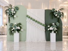 Load image into Gallery viewer, Popular Green & white flowers Set up – Option 7 - HIRE ONLY