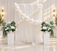 Load image into Gallery viewer, Popular Green & white flowers Set up – Option 9 - HIRE ONLY
