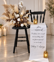 Load image into Gallery viewer, Memory Reserved seating sign for Wedding - Style 1