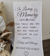 Load image into Gallery viewer, Memory Reserved seating sign for Wedding - Style 2