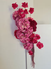 Load image into Gallery viewer, Hot pink fuchsia hanging flowers - HIRE ONLY