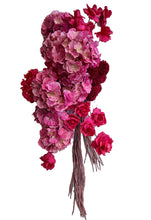 Load image into Gallery viewer, Hot pink fuchsia hanging flowers - HIRE ONLY