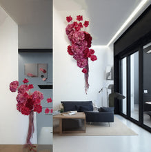 Load image into Gallery viewer, Hot pink fuchsia hanging flowers - HIRE ONLY