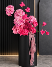 Load image into Gallery viewer, Hot pink fuchsia plinth / floor flowers - HIRE ONLY