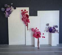 Load image into Gallery viewer, Pink & purple package – 3 x arch, 4 x flowers 2 x plinths - HIRE ONLY