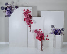 Load image into Gallery viewer, Pink & purple package – 3 x arch, 4 x flowers 2 x plinths - HIRE ONLY