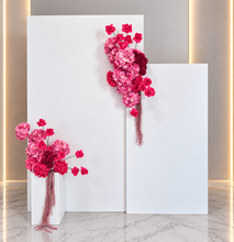 Load image into Gallery viewer, Pink package - 2 x rectangular arch, 2 x pink flowers & 1 x plinth - HIRE ONLY