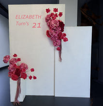 Load image into Gallery viewer, Pink package - 2 x rectangular arch, 2 x pink flowers & 1 x plinth - HIRE ONLY