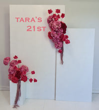 Load image into Gallery viewer, Pink package - 2 x rectangular arch, 2 x pink flowers & 1 x plinth - HIRE ONLY