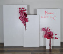 Load image into Gallery viewer, Pink package – 3 x rectangular arch, 2 x pink flowers & 1 x plinth - HIRE ONLY