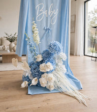 Load image into Gallery viewer, Modern Blue & White Flower arrangement - HIRE ONLY