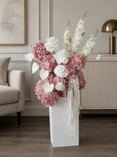 Load image into Gallery viewer, Dusty blush pink & White Flower arrangement - HIRE ONLY