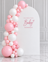 Load image into Gallery viewer, Baby shower foldable arch 1.8m & balloons – Baby Girl
