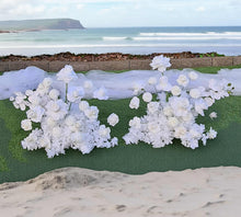 Load image into Gallery viewer, White floor / plinth flowers MEDIUM – 2 available - HIRE ONLY