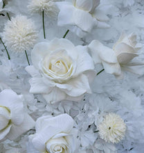 Load image into Gallery viewer, White floor / plinth flowers LARGE – 4 available - HIRE ONLY