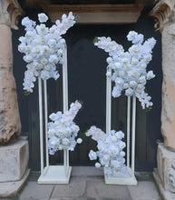 Load image into Gallery viewer, White hanging flowers LARGE - backdrop / arbour - HIRE ONLY