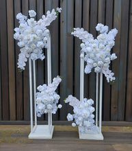 Load image into Gallery viewer, White hanging flowers LARGE - backdrop / arbour - HIRE ONLY