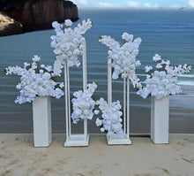 Load image into Gallery viewer, White hanging flowers LARGE - backdrop / arbour - HIRE ONLY