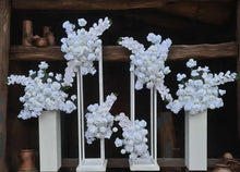 Load image into Gallery viewer, White stands and white hanging flowers package - Advanced - HIRE ONLY