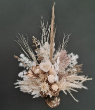 Load image into Gallery viewer, Boho neutral preserved Mother's Day flowers in unique pot