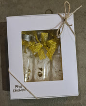 Load image into Gallery viewer, My 1st Christmas baby gift – set of 3 preserved flowers bottles – XMAS61