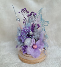 Load image into Gallery viewer, Preserved flowers Mini Christmas glass dome – Pastel