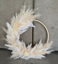 Load image into Gallery viewer, Boho fluffy Everlasting flowers Christmas Wreath