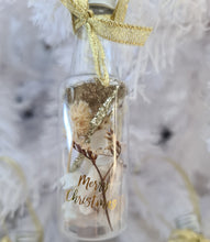Load image into Gallery viewer, Preserved Everlasting flowers Christmas Bottles Xmas Décor - Neutral Colours