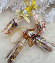Load image into Gallery viewer, Preserved Everlasting flowers Christmas Bottles Xmas Décor - Rustic orange colours