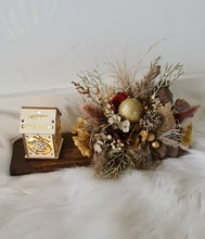 Load image into Gallery viewer, Boho Rustic Preserved flowers Xmas deco with lights XMAS94