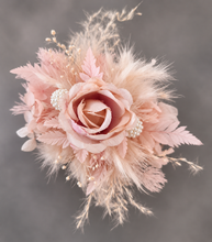 Load image into Gallery viewer, Sophisticated nude peony everlasting flowers corsage & buttonhole AB2031 - School formal, prom, graduation