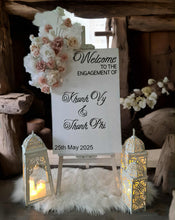 Load image into Gallery viewer, White boho lantern – MEDIUM - HIRE ONLY