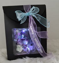 Load image into Gallery viewer, Medium dome w Singapore orchid , gift box & ribbon w lights - MOT19