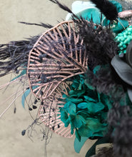 Load image into Gallery viewer, Bridal bouquet - emerald green, black, rose gold