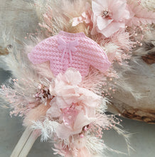 Load image into Gallery viewer, Its a Girl Preserved flowers pink Cake Topper