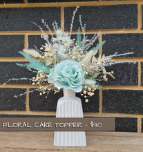 Load image into Gallery viewer, Mint colour cake topper cake decoration
