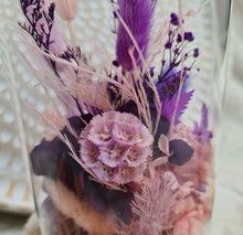 Load image into Gallery viewer, Medium Dome - Purple preserved rose