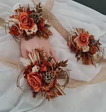 Load image into Gallery viewer, Order AL - 3 x preserved flowers rustic corsages
