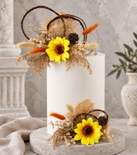 Load image into Gallery viewer, Double sunflower cake topper
