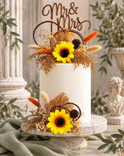 Load image into Gallery viewer, Double sunflower cake topper
