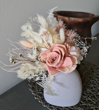Load image into Gallery viewer, Boho blush &amp; nude preserved cake topper

