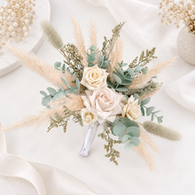 Load image into Gallery viewer, Everlasting flowers cake topper - Sage &amp; neutral
