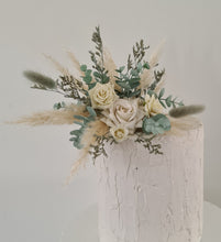 Load image into Gallery viewer, Everlasting flowers cake topper - Sage &amp; neutral
