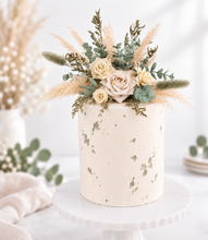 Load image into Gallery viewer, Everlasting flowers cake topper - Sage &amp; neutral
