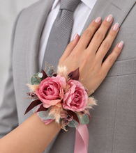 Load image into Gallery viewer, Everlasting flowers school formal / prom / wedding Shabby Chic corsage
