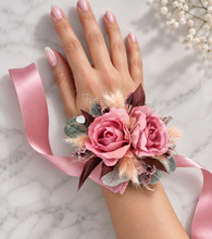 Load image into Gallery viewer, Everlasting flowers school formal / prom / wedding Shabby Chic corsage
