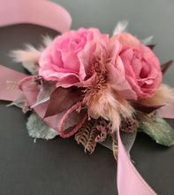 Load image into Gallery viewer, Everlasting flowers school formal / prom / wedding Shabby Chic corsage

