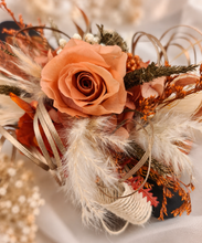 Load image into Gallery viewer, Rustic orange preserved flowers corsage – school formal, prom, graduation
